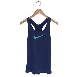 Nike Tank‎ Top Size Small Purple Mint Swoosh Logo Dri-fit Racerback